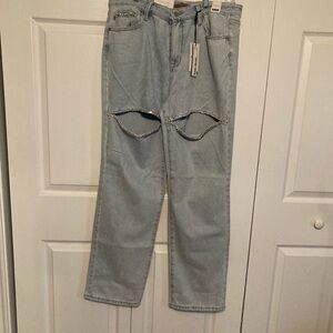 Judy Blue Rhinestone Cutout Light Wash Jeans - Size 15/32 Taylor Swift Inspired